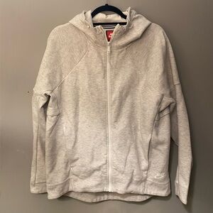 Nike | Women’s Light Gray Full-Zip Tech Hoodie